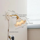 Axyaa Modern LED Wall Lamp with Ceramic Canopy & Copper Arm for Home Indoor