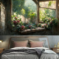 Axyaa Bohemian Retro Floral Wall Hanging Room Art Decoration for Home