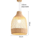 Axyaa Rattan Chandelier: Unique Lampshade Art for Home, Restaurant, Hotel
