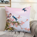 Axyaa Chinese Landscape Pillowcase 40x40 50x50 Cushions Covers Home Decor