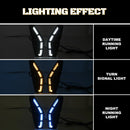 Axyaa Civic 2025 LED DRL Turn Signal Headlights White Yellow Blue Daylights