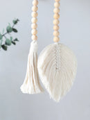 Axyaa Macrame Leaf Wall Hanging Rope Decor