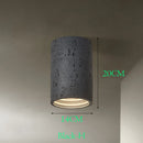 Axyaa Red Cement Downlight: Nordic Grey Led Ceiling Spotlight for Bedroom