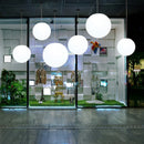 Axyaa Nordic Glass Pendant Lights Round White Ball Luminaires for Home Decoration