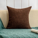 Axyaa Brown Cushion Cover 45x45cm Sofa Pillowcase for Four Seasons Decorative Home