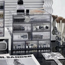 Acrylic Desk Organizer Drawer Set by Axyaa: Transparent Desktop Storage for Stationery & Books