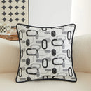 Axyaa Geometric Chenille Throw Pillowcase for Home and Sofa Décor, 45X45 Size