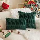 Axyaa Christmas Plush Pillow Cover 45x45cm for Living Room Sofa Home Decor