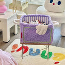 Axyaa Foldable Storage Basket: Cute Baby Diaper Clothes Toys Organizer & Decor