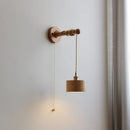 Axyaa Wooden LED Wall Sconce, Japan Style, Home Lighting Fixtures