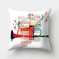 Axyaa Musical Note Cushion Cover for Home Decor - 40/45/50cm Pillowcase for Living Room