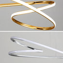 Axyaa Modern LED Chandelier: Gold/Chrome Plated, Length 800/1000mm, Hanging Lustre Design