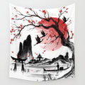 Axyaa Studio Ghibli Anime Landscape Wall Tapestry Cover Beach Towel Blanket