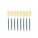 Axyaa Mini Stainless Steel Tea Cake Dessert Forks Set - 8pcs