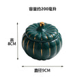 Axyaa Ceramic Pumpkin Soup Bowl with Lid for Kitchen Desserts and Stews