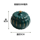 Axyaa Ceramic Pumpkin Soup Bowl with Lid for Kitchen Desserts and Stews