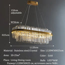 Axyaa Crystal Chandeliers for Modern Luxury Living & Dining Rooms