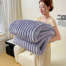 Axyaa Cozy Flannel Fleece Blanket, Luxurious Sofa Bed Cover, Soft & Warm Home Travel Essential
