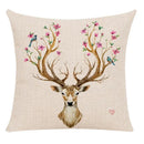 Milu Deer Pattern Print Pillow for Home Decor by Axyaa