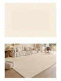 Axyaa Plush Cream Style Bedroom Rug for Cozy Living Room Decor & Soft Bedside Touch