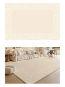 Axyaa Plush Cream Style Bedroom Rug for Cozy Living Room Decor & Soft Bedside Touch