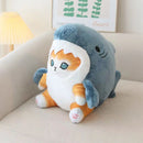 Shark Cat Plush Pillow by Axyaa: Best Friend & Holiday Gift