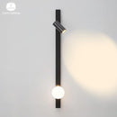 Axyaa Brass Bedside Wall Lamp Spot Light Fixture with Universal Joint, Vertical & Horizontal Installation