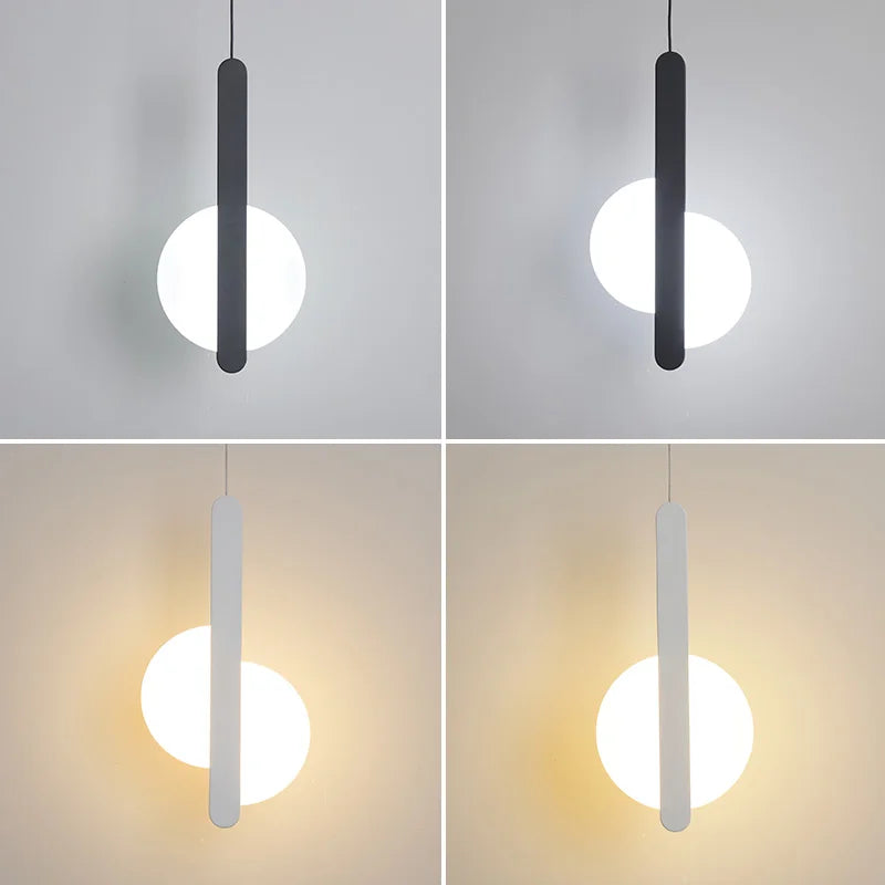 Axyaa Scandinavian LED Pendant Lamp for High Ceilings - Modern Living Room Lighting