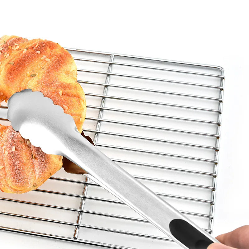 Axyaa Stainless Steel Food Tong for Safe Kitchen Handling