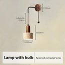 Axyaa Yellow Marble LED Wall Lamp: Japanese Wabi Sabi Home Decor Light