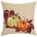 Axyaa Autumn Harvest Maple Leaf Pillow Cover for Living Room and Bedroom
