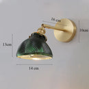 Axyaa Nordic Glass Wall Lamp with Rotary Switch - Minimalist LED Interior Lighting