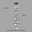 Axyaa Modern Stair Chandelier Pendant Ceiling Lamp LED Chandeliers Living Room Lighting