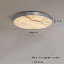 Axyaa Luxury Marble Ceiling Lamp Black Gold Modern Home Decor