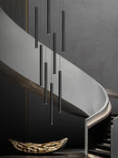 Axyaa Modern Long Chandelier for Living Room, Restaurant, and Staircase Lighting