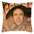 Nicolas Cage Sofa Pillow Cover by Axyaa - Home Decor Actor Cushion Case