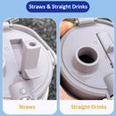 Axyaa Stainless Steel Thermo Bottle with Straw - Vacuum Insulated Thermal Water Tumbler
