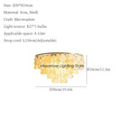 Axyaa Shell Pendant Chandelier: Modern, Cozy Lighting for Home, Hotel, and Shop