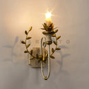 Axyaa Country French Wood Wall Lamp - Retro Living Room Lighting