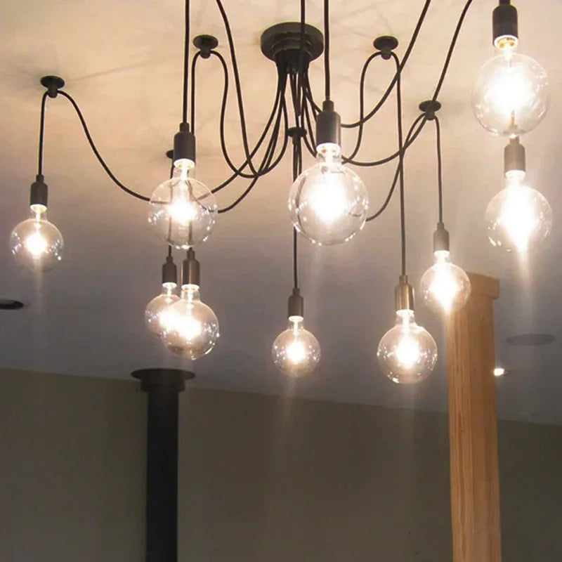 Axyaa Nordic Spider Pendant Lamp for Industrial Style Lighting
