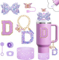 Axyaa Cup Set: Straw Topper, Boot, Stoppers, Handle Charms, Sticker for 30oz 40oz Tumbler