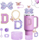 Axyaa Cup Set: Straw Topper, Boot, Stoppers, Handle Charms, Sticker for 30oz 40oz Tumbler