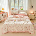 Axyaa Knitted Printed Aerobic Double Yarn Soybean Summer Quilt Core - Washable & Breathable