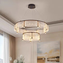 Axyaa Acrylic LED Pendant Lights: Modern Luxe Ceiling Chandeliers
