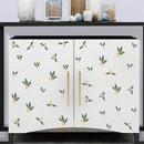 Nordic Green Leaves Wall Stickers by Axyaa for Home Decor