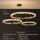 Axyaa Crystal Pendant Ring Chandelier for Luxury Interior Decor