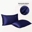 Axyaa Luxury Satin Bed Sheet Set: Queen/King Size Solid Silky Bed Linen Set