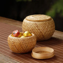 Axyaa Double Layer Bamboo Fruit Storage Basket