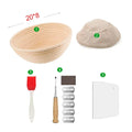 Axyaa Bread Banneton Proofing Basket Set - Oval & Round Sourdough Baskets