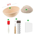 Axyaa Bread Banneton Proofing Basket Set: Oval & Round Sourdough Baskets for Baking Fermentation